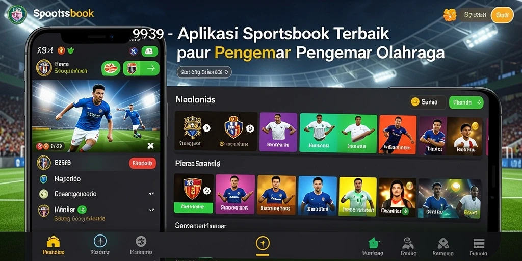 Screenshot utama 9939 menampilkan tampilan antarmuka taruhan olahraga.