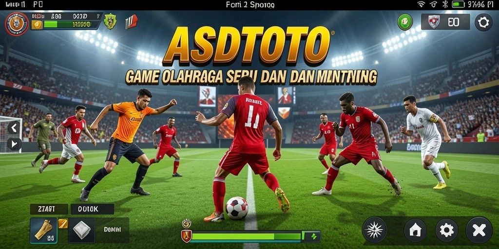 Tangkapan layar gameplay ASDTOTO yang menggambarkan keseruan pertandingan olahraga.