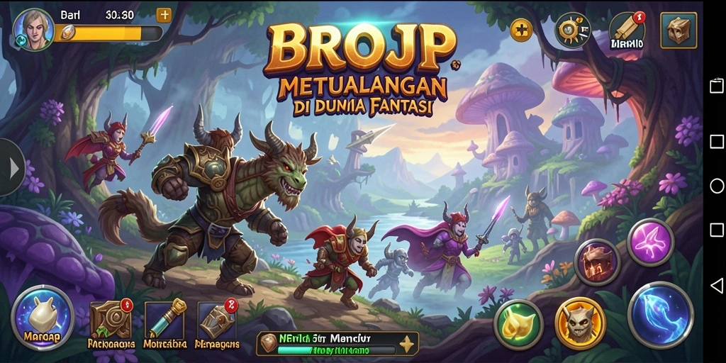 Gameplay BROJP menampilkan petualangan seru di dunia fantastis.