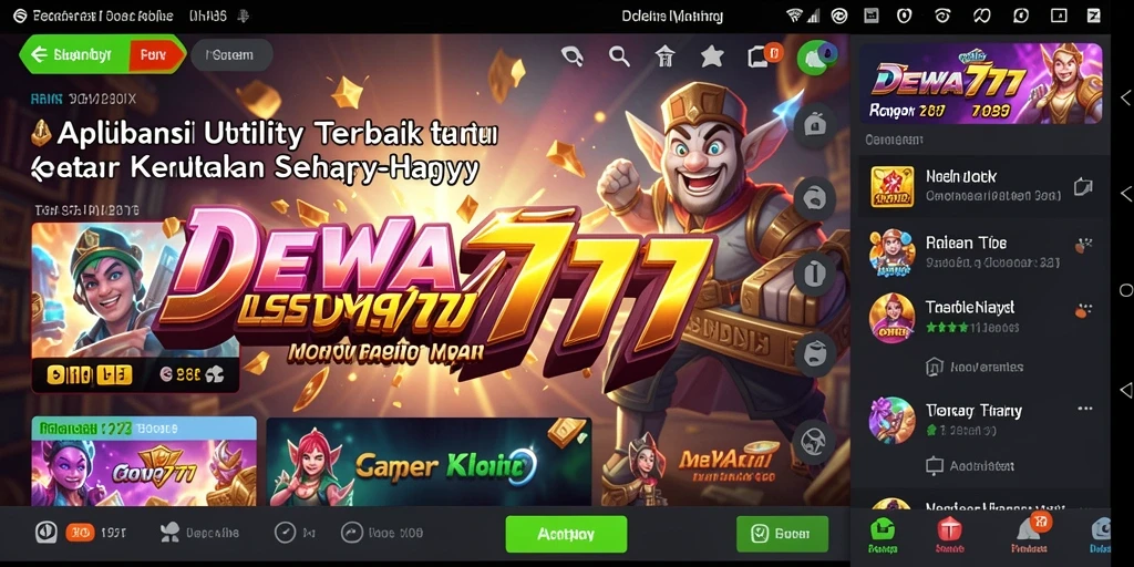 Tampilan utama DEWA777 dengan antarmuka yang ramah pengguna.
