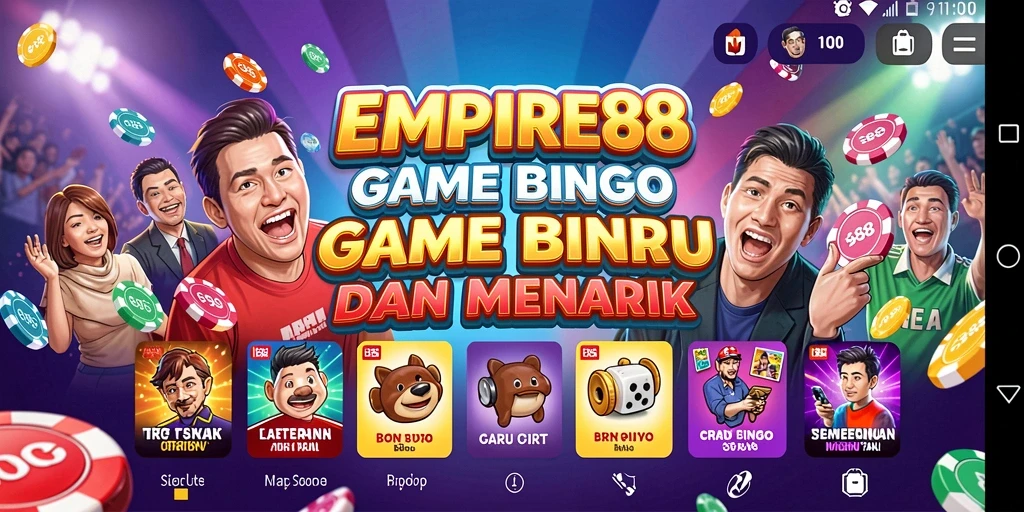Tampilan gameplay Bingo yang seru dan menegangkan di EMPIRE88.