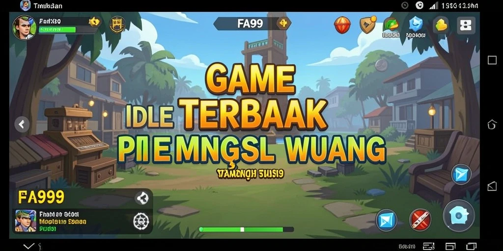 Tampilan screenshot utama FA99 menampilkan gameplay Idle yang mengasyikkan.