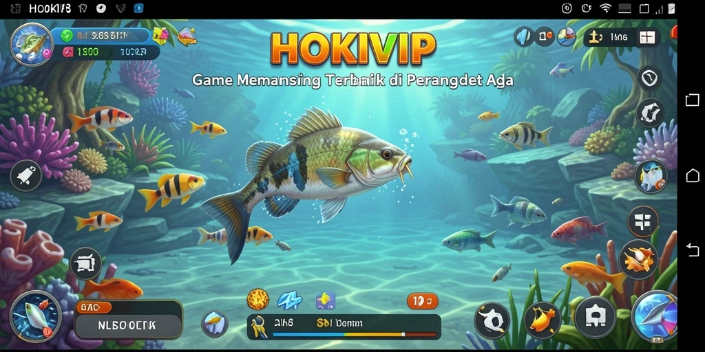 Tampilan screenshot gameplay HOKIVIP dengan suasana laut yang menakjubkan.