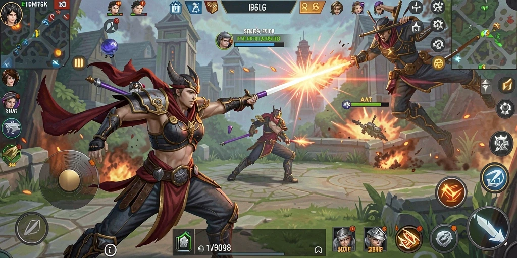 Gameplay strategi pertempuran mendebarkan di ID098.