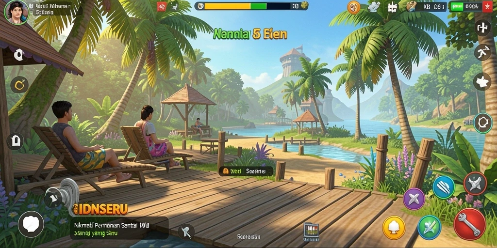Tampilan gameplay seru di IDNSERU dengan grafis menarik.