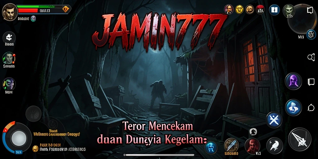 Tangkapan layar menunjukkan suasana mencekam dalam gameplay JAMIN777.