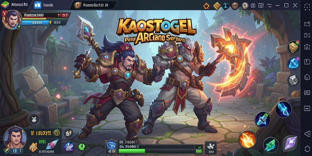 Tampilan gameplay seru dan interaktif dalam KAOSTOGEL.