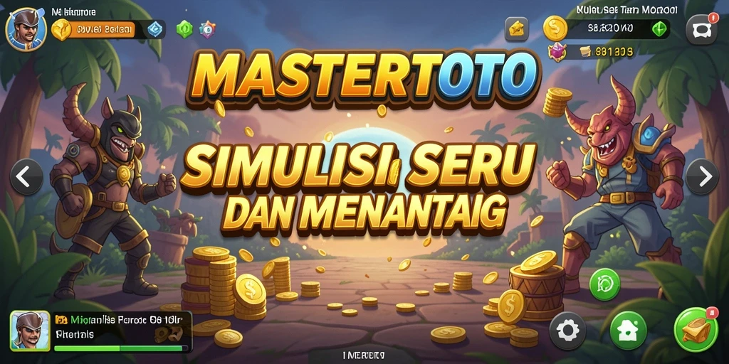 Tampilan gameplay seru dalam MASTERTOTO yang sangat mendetail.