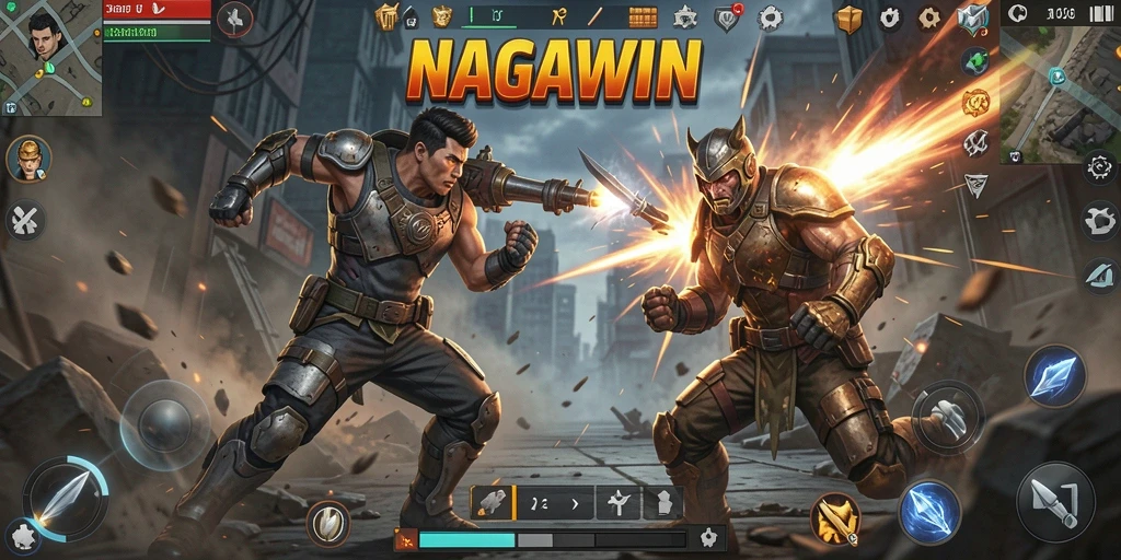 Tampilan gameplay seru di NAGAWIN, aksi mendebarkan dan grafis menawan.