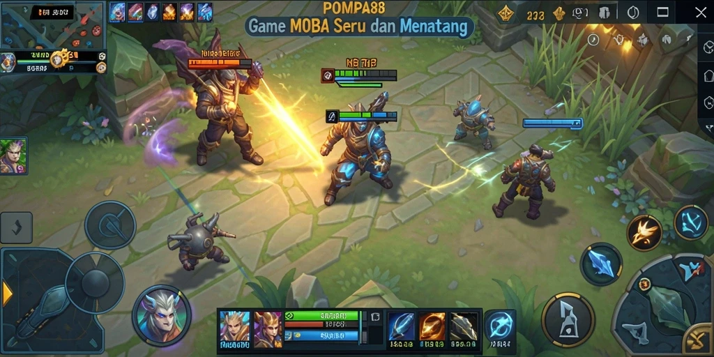 Tampilan menarik dari gameplay POMPA88 yang seru dan dinamis.