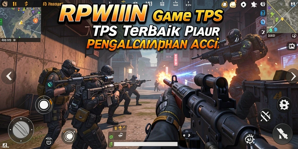 Gameplay RPWIN yang seru dengan aksi tembak-menembak yang intens.