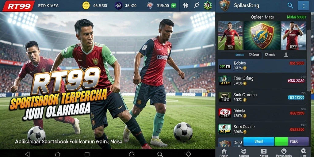 Tampilan menarik dari gameplay RT99 dalam taruhan olahraga.