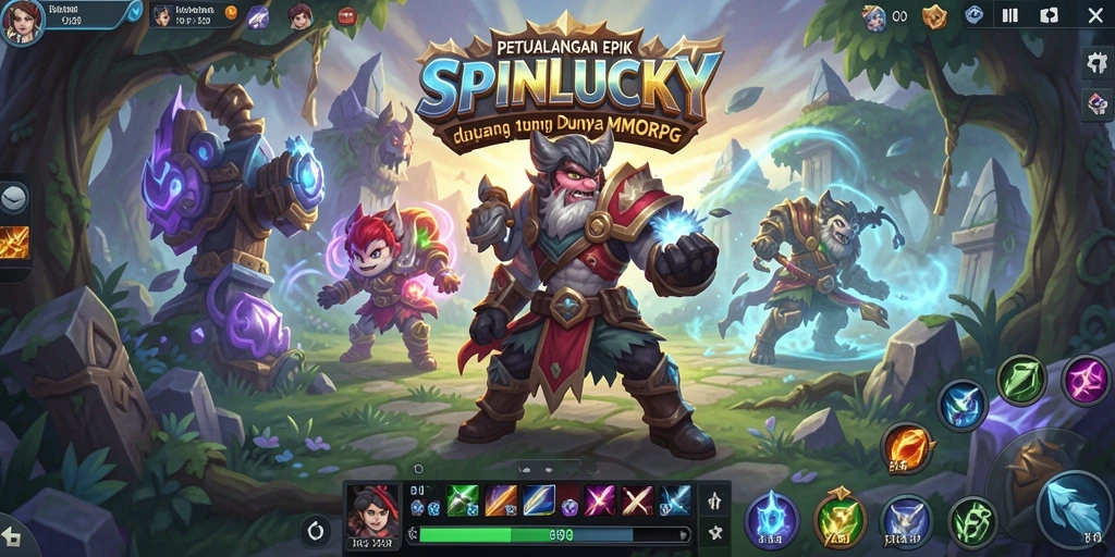 Gameplay SPINLUCKY yang menegangkan dan mengasyikkan dalam dunia MMORPG.
