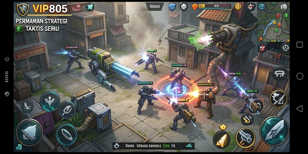Screenshot gameplay <strong>VIP805</strong> menampilkan pertempuran strategi yang mendebarkan.
