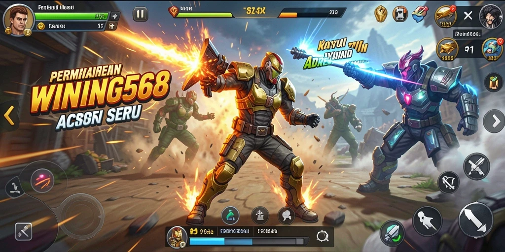 Tampilan gameplay mendebarkan dari WINNING568 yang penuh aksi.